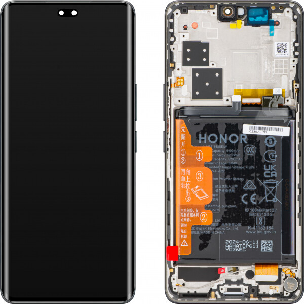 Honor 200 Pro Display with frame and battery black