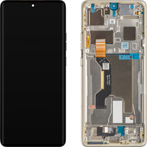 Motorola Edge 50 Ultra Display with frame gold